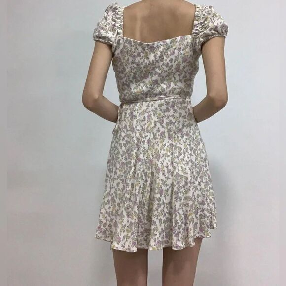 ZARA SATIN EFFECT PRINT DRESS - Picture 9 of 15